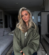 Suede Style oversized Pocket Jacket various colours