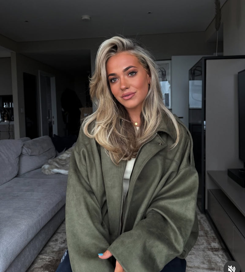 Suede Style oversized Pocket Jacket various colours