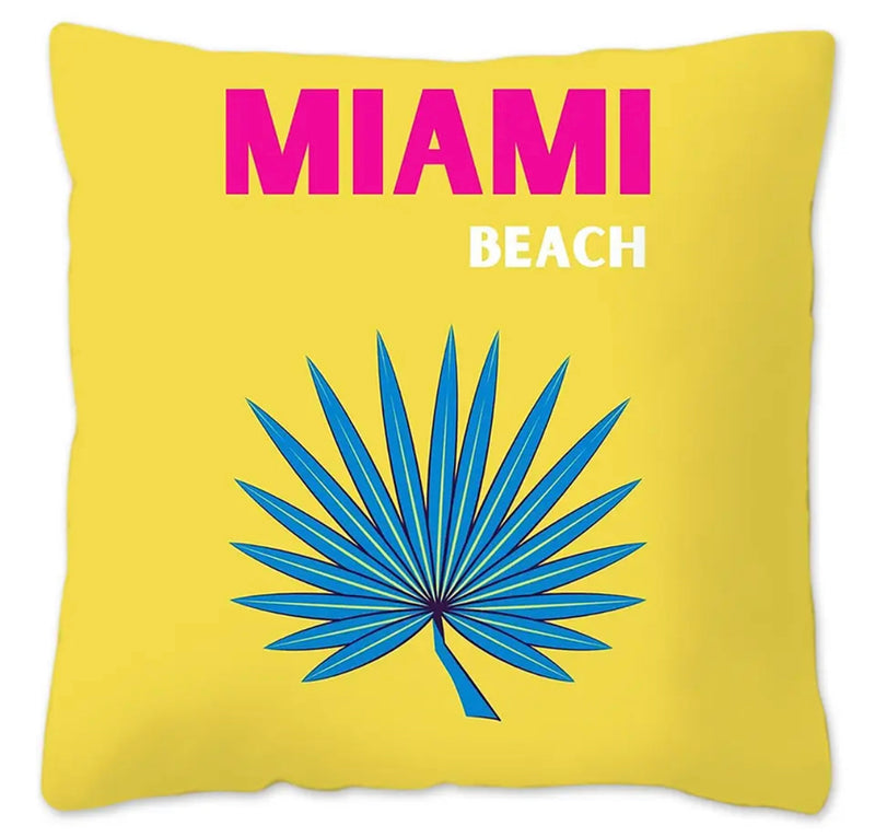 Decorative travel summer cushion cover soft vacation pillow case