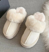 Fur Slippers - Women's cozy slippers with soft fur lining for ultimate comfort and warmth