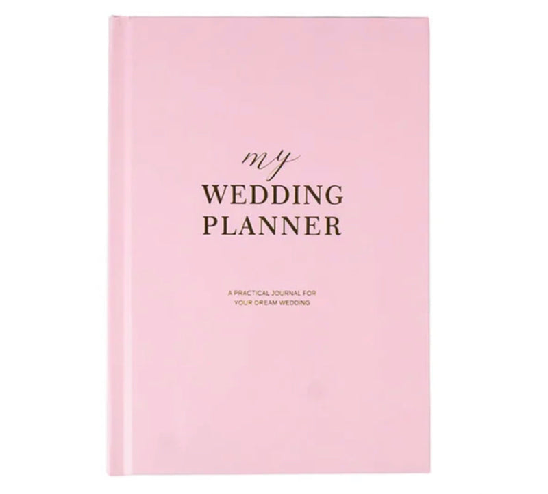 Pink wedding planner book