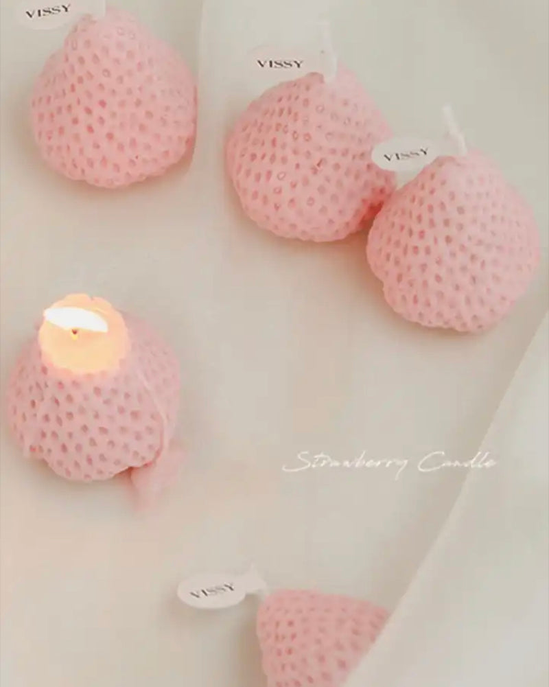  Strawberry Candle Small