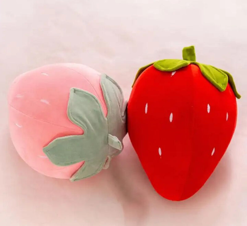 Large Strawberry Pillow