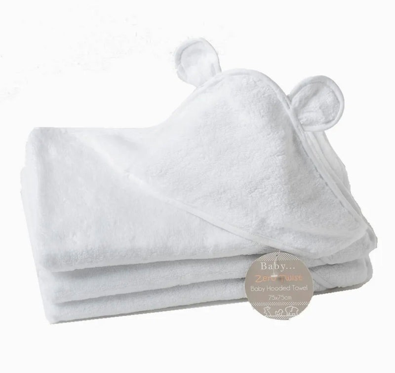 Baby soft embroidered personalised hooded towel 