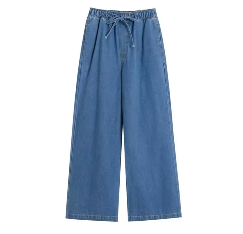 Denim Drawstring Trousers