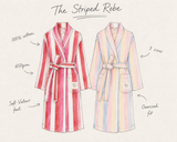 Pink, Red and White Striped ‘Strawberry Kisses Robe’