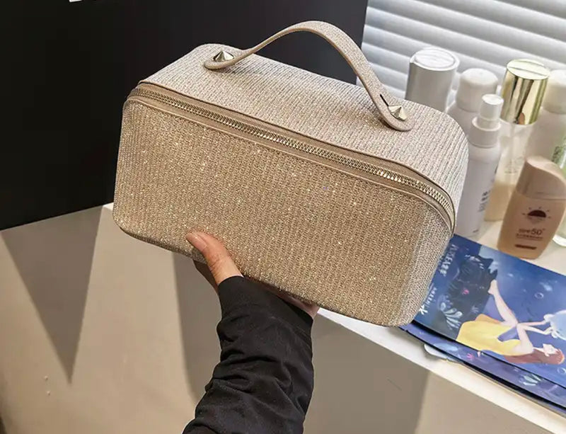 Makeup Organizer Sequin Cosmetic Bag Large Sparkle Glitter Make Up