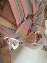 The Pastel Striped Women’s Dressing Gown Robe