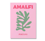 Amalfi Positano Pink Wall Art (no frame)