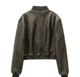 style leather jacket bomber