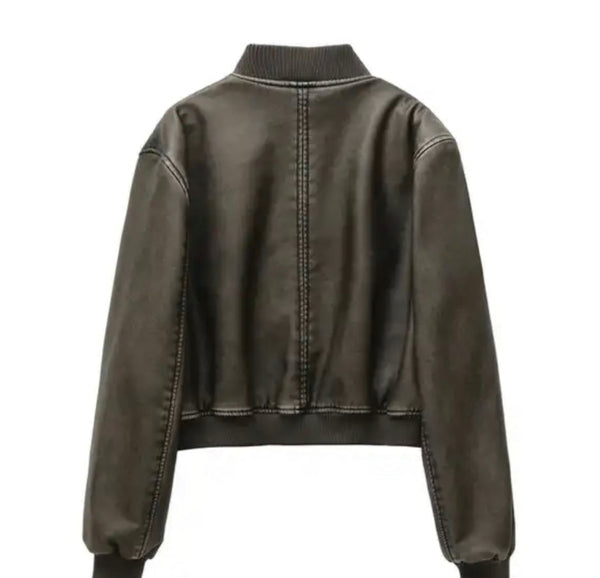 style leather jacket bomber