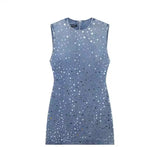 Mini Embellished Denim Dress