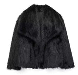Black Faux Fur Jacket