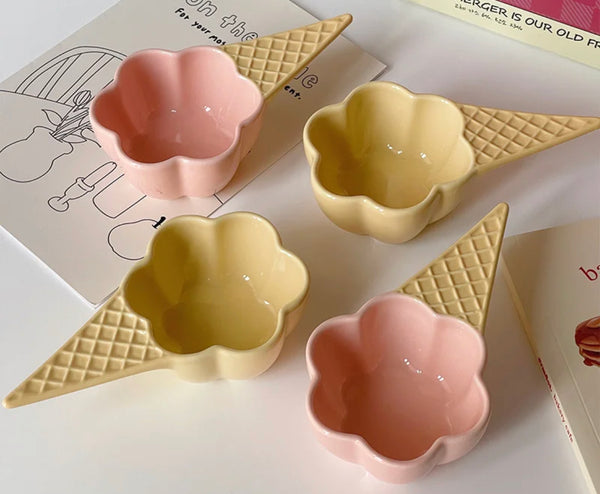 Ice cream bowl ceramic