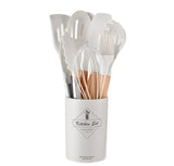 Pink 12Pcs Cooking Utensils in white container