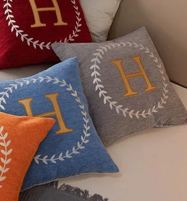 Three H Cushion Covers with letter H on them, perfect for adding a touch of style and comfort to any living space