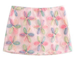 Floral Pink Mini Skirt