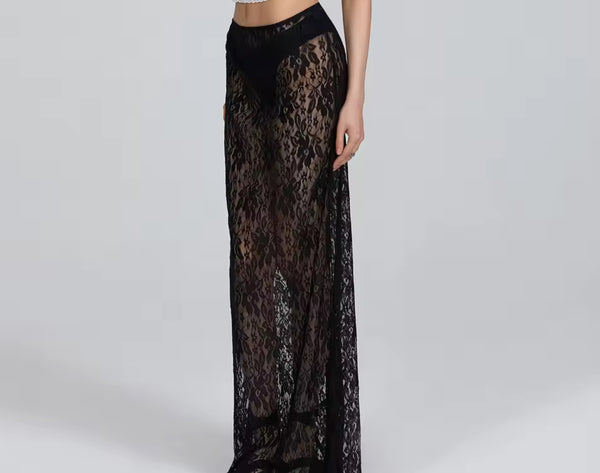 Black long Maxi Skirt