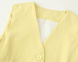Yellow Waistcoat & Trouser Co ord