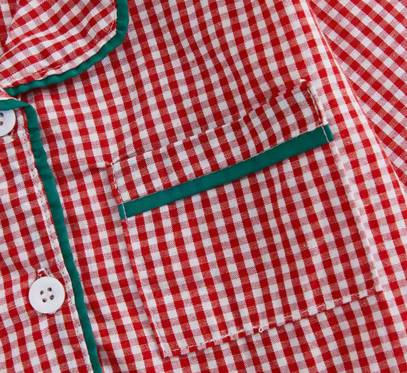 Red or Green Check Kids Pyjamas