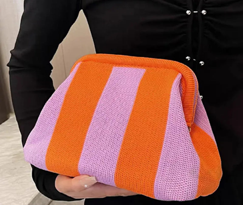 Orange and Purple Clutch