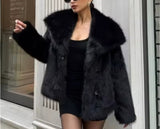 Black Faux Fur Jacket
