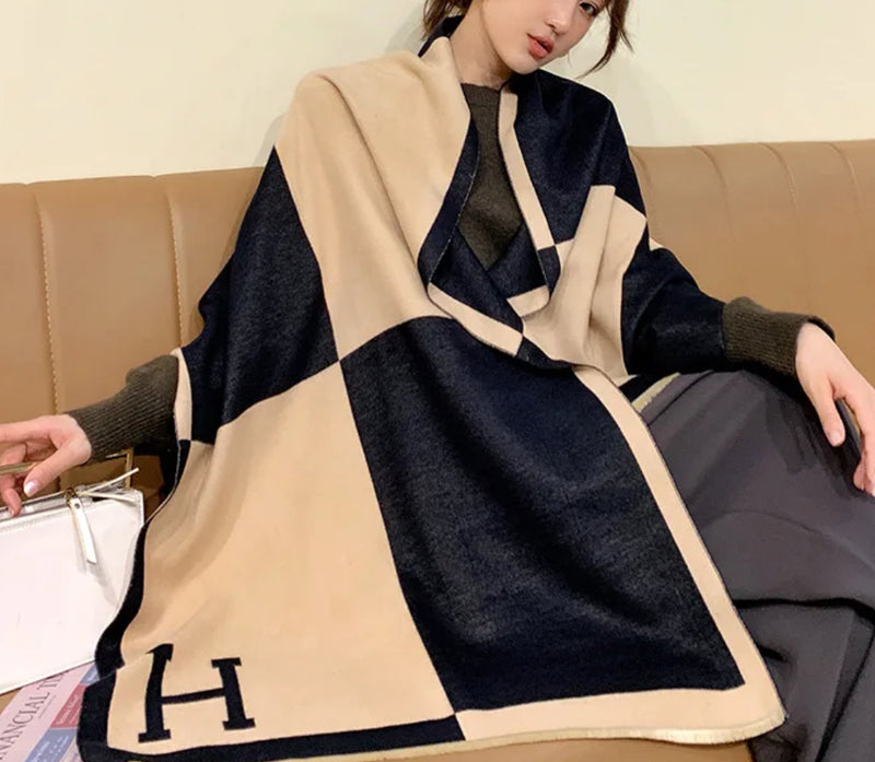 H Scarf Wrap Luxurious Cashmere Scarf Wrap for Women Shop Now