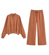 Casual tracksuit two piece trousers and jacket winter women’s co ord various colours