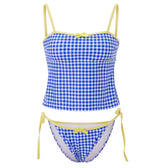 Blue and Yellow Tankini