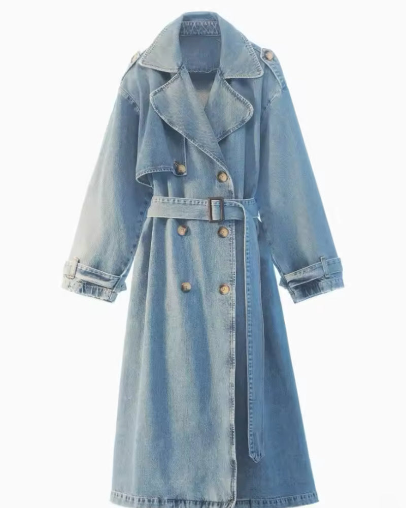 Denim Trench Coat