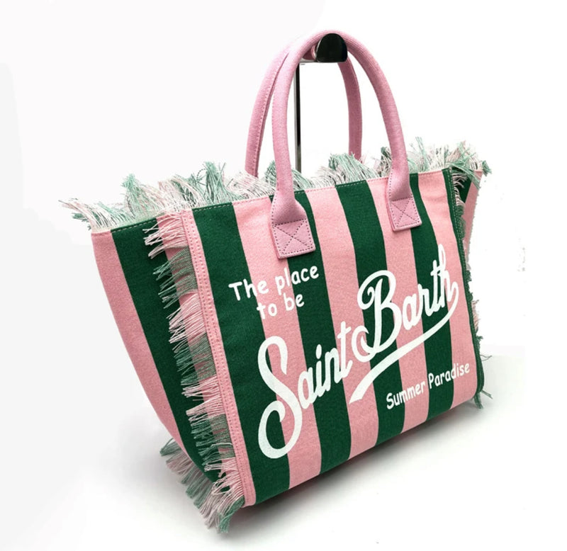 Green and Pink Saint Barth Bag