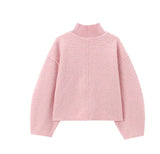 Baby Pink High Neck Jumper