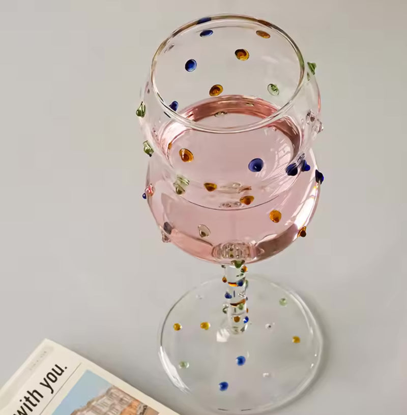 Colourful Wine Glass Goblet