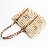 Paris Milano Brown Handle Beach Bag