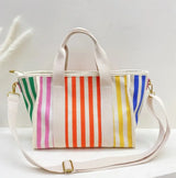 Stripe Coloured Beach Bag