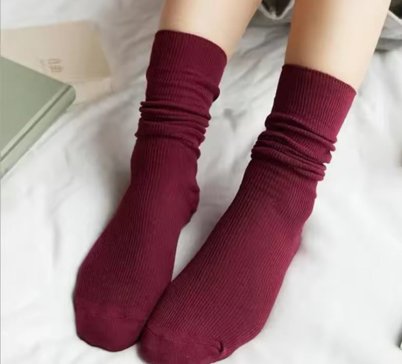 Burgundy Socks