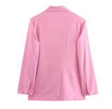 Candy Pink Tie Blazer
