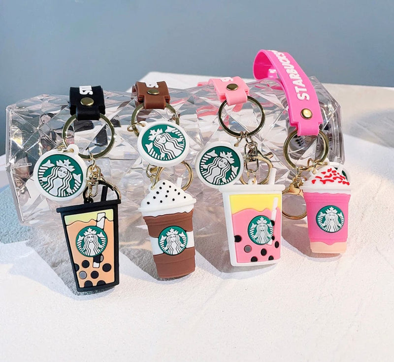 Starbucks Keyring with a coffee cup-shaped keychain, ideal for fans of the popular coffee brand.
