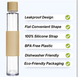 Beige slim water bottle