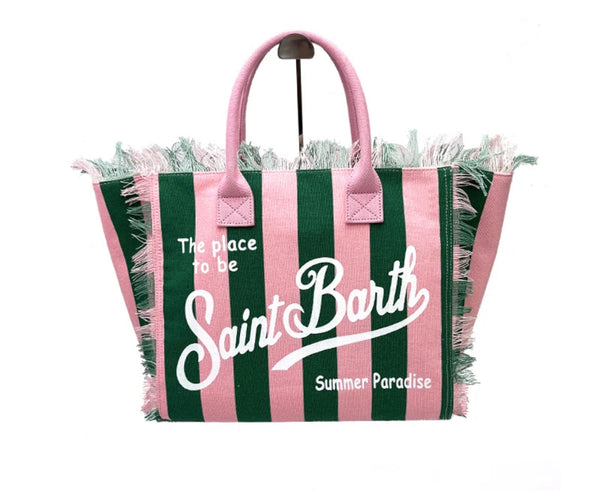 Green and Pink Saint Barth Bag