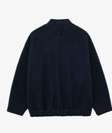 blue wool bomber jacket