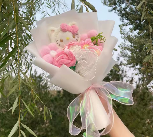 Flower Teddy Bouquet