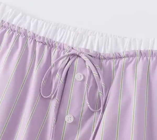 Stripe Purple Trousers