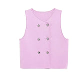 Pink Knit Waistcoat