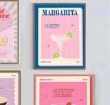 Margarita Blue and pink Wall Poster (not framed)