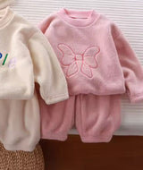Kids Pink Bow Soft Lounge Set