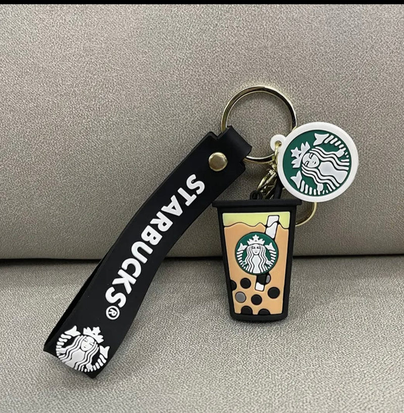 Starbucks Keyring with a black tea bag design, a delightful accessory for tea enthusiasts.