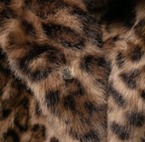 Leopard Print Faux Fur Jacket