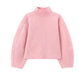 Baby Pink High Neck Jumper