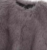 Grey Faux Fur Jacket